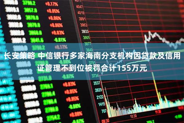 长安策略 中信银行多家海南分支机构因贷款及信用证管理不到位被罚合计155万元